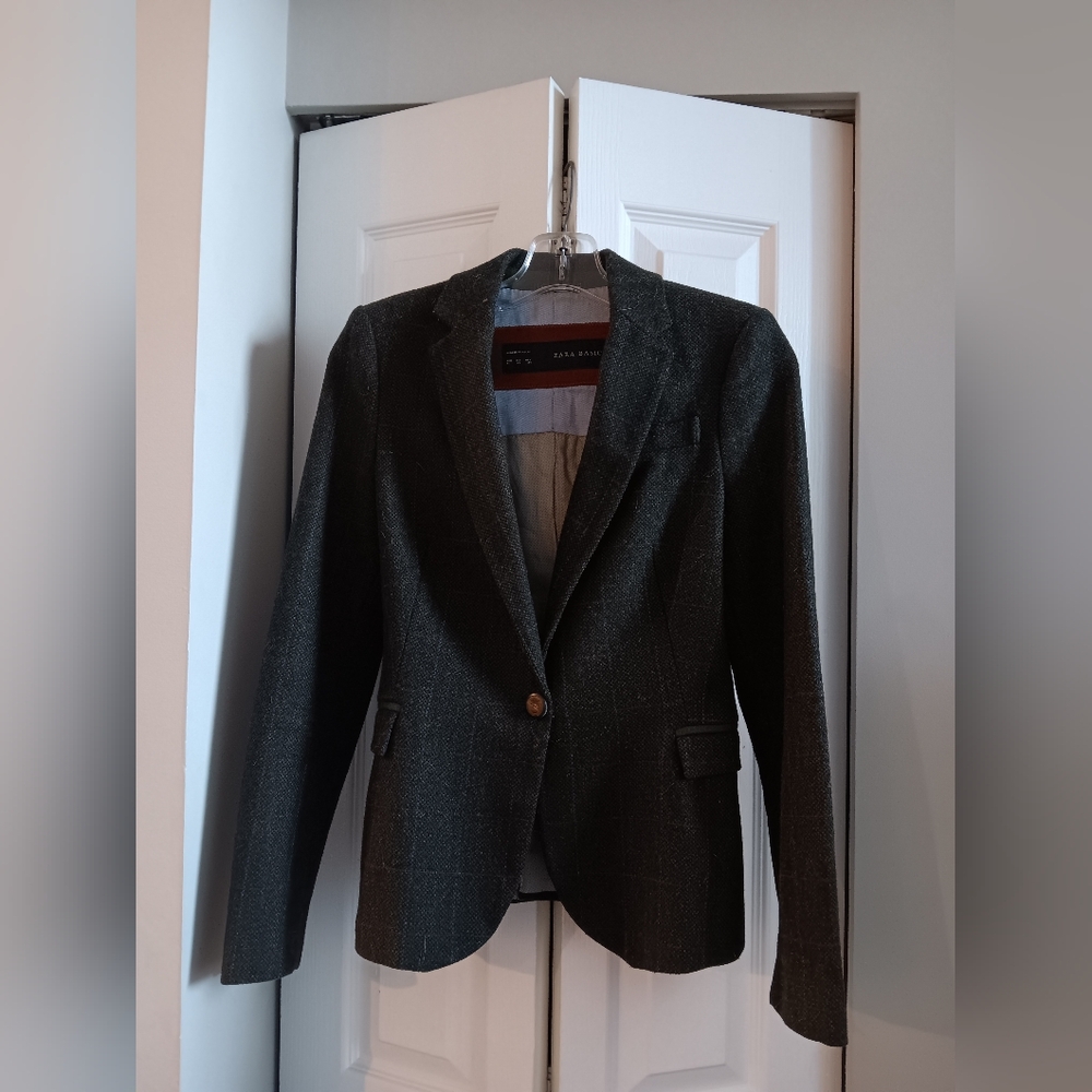 Wool Drak Green Blazer